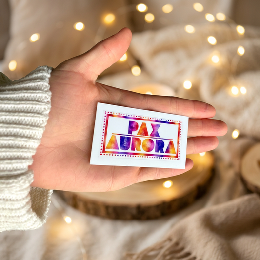 Sticker PAX AURORA - 70x35mm