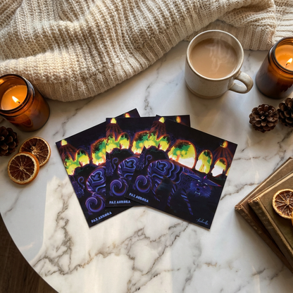 Print 'Loups bleus' - IMPRESSION CARTE PREMIUM