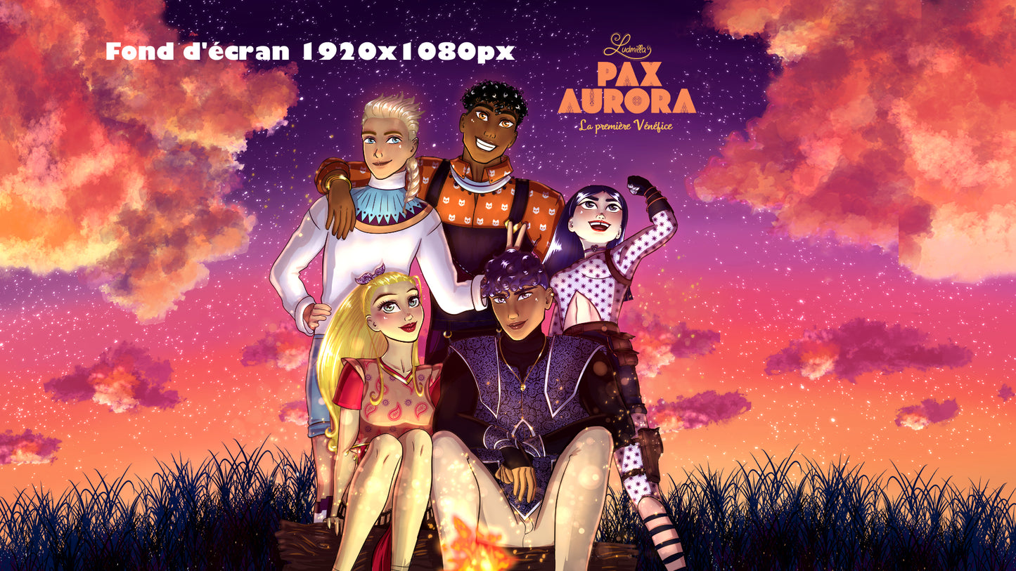 Fond d’écran PAX AURORA – Ordinateur & Téléphone