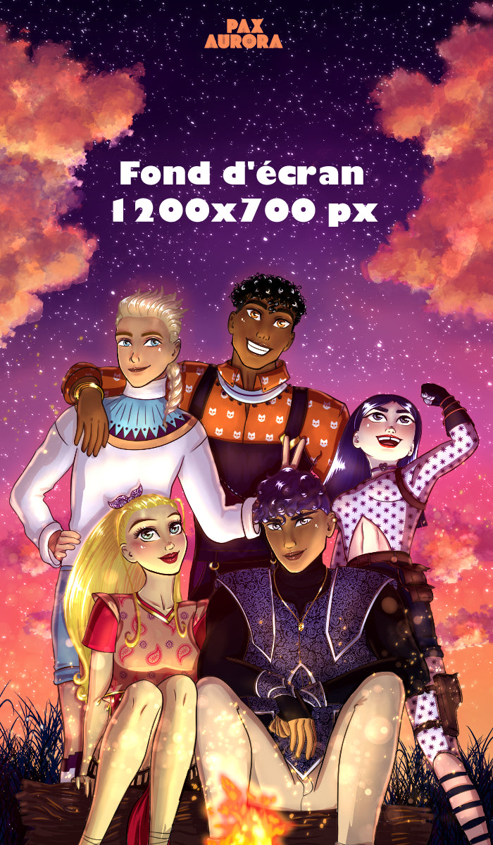 Fond d’écran PAX AURORA – Ordinateur & Téléphone