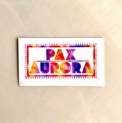 Sticker PAX AURORA - 70x35mm