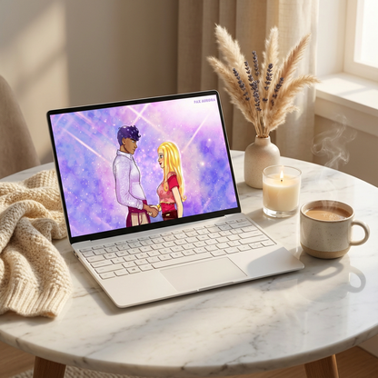 Fond d’écran “Lila & Jules – La rencontre” – Ordinateur & Téléphone