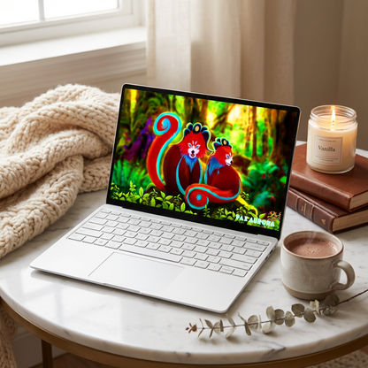 Fond d’écran “Les Pandas Rouges” – Ordinateur