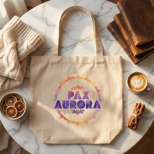 Tote Bag bio PAX AURORA – Logo imprimé