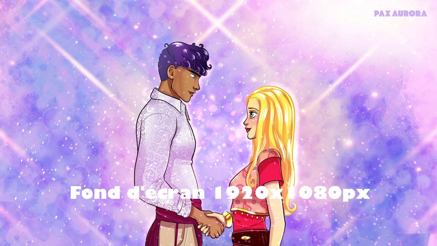 Fond d’écran “Lila & Jules – La rencontre” – Ordinateur & Téléphone