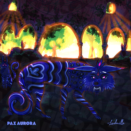 Print 'Loups bleus' - IMPRESSION CARTE PREMIUM