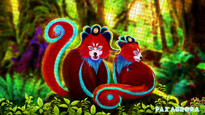 Fond d’écran “Les Pandas Rouges” – Ordinateur